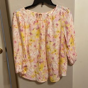 Pastel peasant blouse